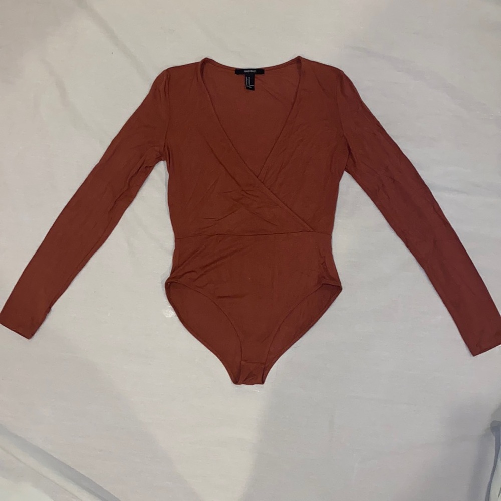 Forever 21 Deep V Bodysuit